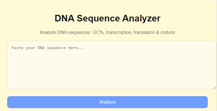 DNA Analyzer Preview